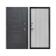 Дверь входная уличная Страж T1 Термо, цвет Букле Графит, панель - 3k yodoors-t1 цвет Белоснежная мягкая шагрень