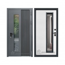 Уличная RX-17 Термо, цвет Муар ral 7016, панель - rx-17 цвет ПВХ Белая матовая