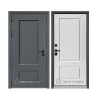 Уличная RX-1 Термо, цвет Муар ral 7024, панель - rx-1 цвет ПВХ Белая матовая