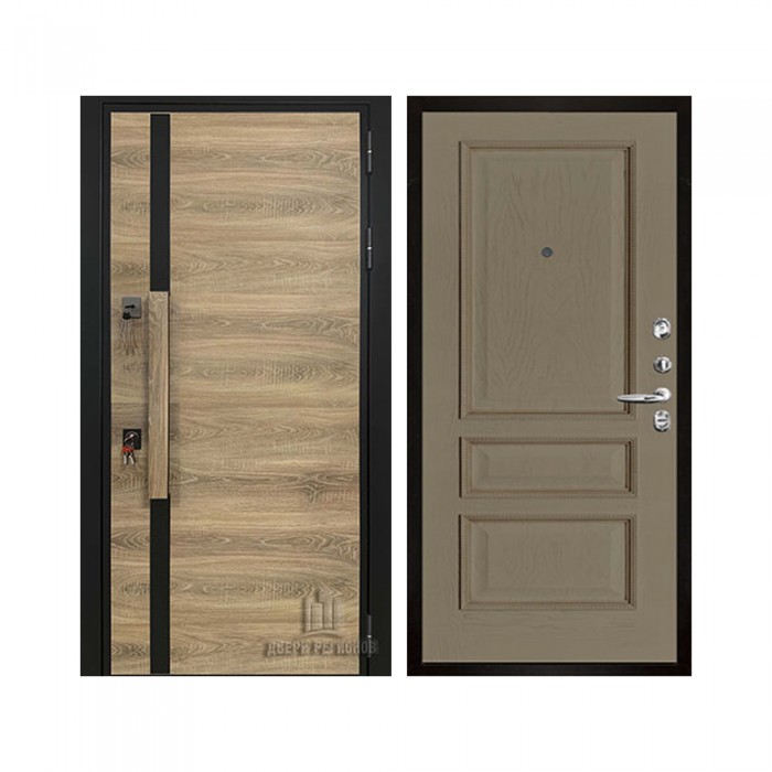 Уличная Royal Nord (Роял Норд) Термо (Ширина 887 мм), цвет Дуб, панель - Вена цвет Нефрит