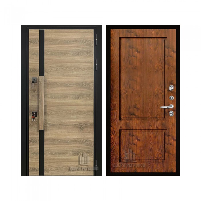 Уличная Royal Nord (Роял Норд) Термо (Ширина 887 мм), цвет Дуб, панель - Сицилия цвет Орех натуральный