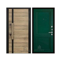 Уличная Royal Nord (Роял Норд) Термо (Ширина 887 мм), цвет Дуб, панель - decanto цвет Зеленый бархат