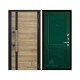 Дверь входная уличная Royal Nord (Роял Норд) Термо (Ширина 887 мм), цвет Дуб, панель - decanto цвет Зеленый бархат