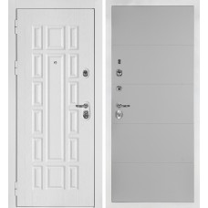 Дверь Квадро-124/PR- 35 Белый дуб фактурный / Агат