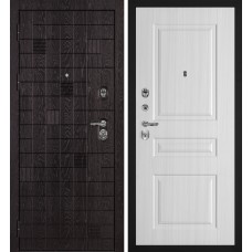 Дверь Нона-36/PR-150 Горький шоколад / Сандал белый