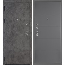 Дверь Тетра-126/PR-35 Бетон темный / Серый