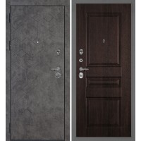 Дверь Тетра-126/PR-150 Бетон темный / Дуб мореный