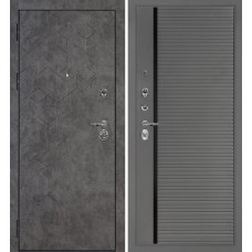 Дверь Тетра-126/PR-173 Бетон темный / Серый
