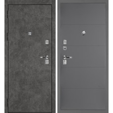 Дверь Урбан-127/PR-35 Бетон темный / Серый
