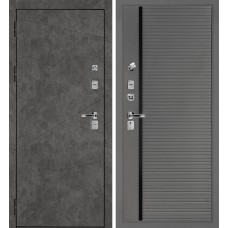 Дверь Урбан-127/PR-173 Бетон темный / Серый