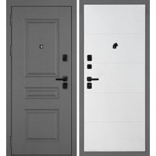 Дверь Октава-150/PR-35 Серый / Белый