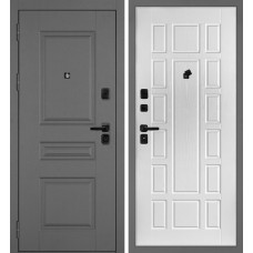 Дверь Октава-150/PR-124 Серый / Белый ясень