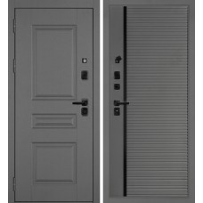 Дверь Октава-150/PR-173 Серый / Серый