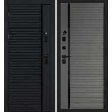 Галактика-173/PR-173 Черный мягкая шагрень / Серый