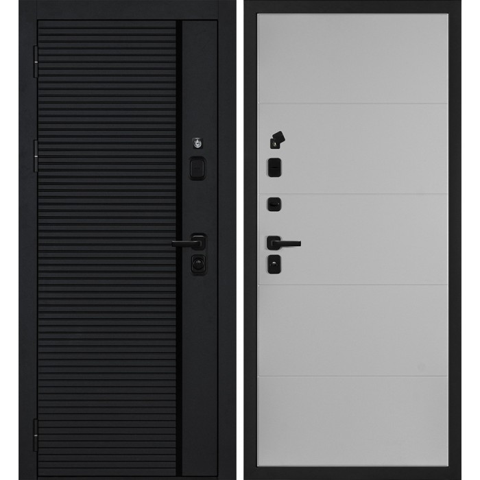 Дверь Скамбио Порте Галактика-173/PR- 35 Черный мягкая шагрень / Агат