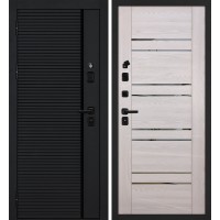 Галактика-173/PSK-1 Черный мягкая шагрень / Ривьера крем