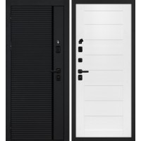 Галактика-173/ТЕХНО-708 Черный мягкая шагрень / Белоснежный