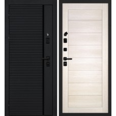 Галактика-173/ТЕХНО-708 Черный мягкая шагрень / Сандал бежевый