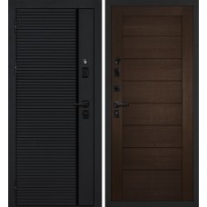 Галактика-173/ТЕХНО-708 Черный мягкая шагрень / Венге