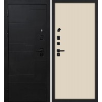 Лабиринт-201/Гладкая Черный мягкая шагрень / Бежевый матовый