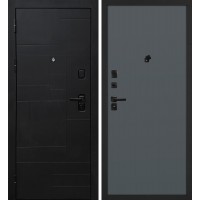 Лабиринт-201/Гладкая Черный мягкая шагрень / Графит матовый