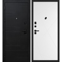 Лабиринт-201/PR-103 Черный мягкая шагрень / Белый