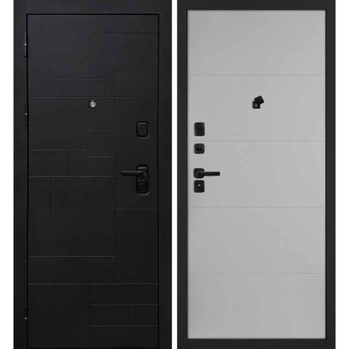 Дверь Скамбио Порте Лабиринт-201/PR-35 Черный мягкая шагрень / Агат