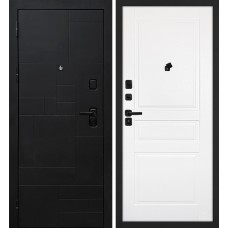 Лабиринт-201/Смальта-01 Черный мягкая шагрень / Белый ral 9003