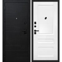 Лабиринт-201/Смальта-06 Черный мягкая шагрень / Белый ral 9003