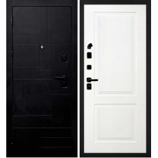 Лабиринт-201/Смальта-Лайн 04 Черный мягкая шагрень / Белый ral 9003