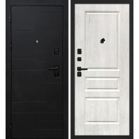 Лабиринт-201/Версаль-2 Черный мягкая шагрень / Дуб жемчужный