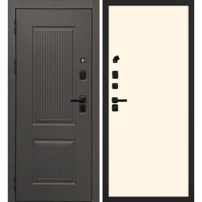 Дверь Скамбио Порте Линэя-214/Гладкая Коричнево-серый / Магнолия