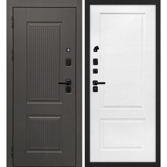 Дверь Скамбио Порте Линэя-214/ПДЕ-04 Коричнево-серый / Жасмин