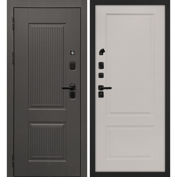 Дверь Скамбио Порте Линэя-214/ПДЕ-04 Коричнево-серый / Кашемир