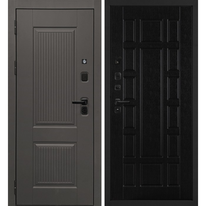 Дверь Скамбио Порте Линэя-214/PR-124 Коричнево-серый / Венге