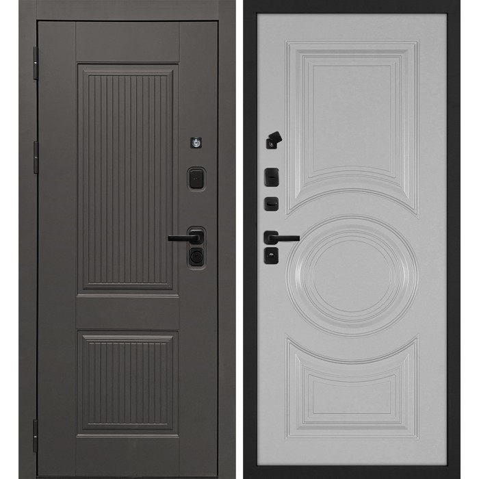 Дверь Скамбио Порте Линэя-214/PR-177 Коричнево-серый / Агат