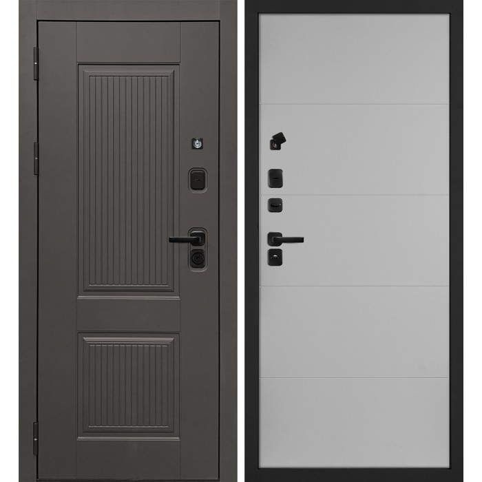 Дверь Скамбио Порте Линэя-214/PR-35 Коричнево-серый / Агат