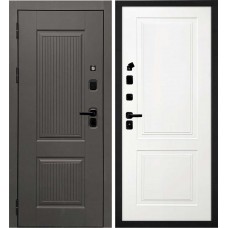 Линэя-214/Смальта-Лайн 04 Коричнево-серый / Белый ral 9003