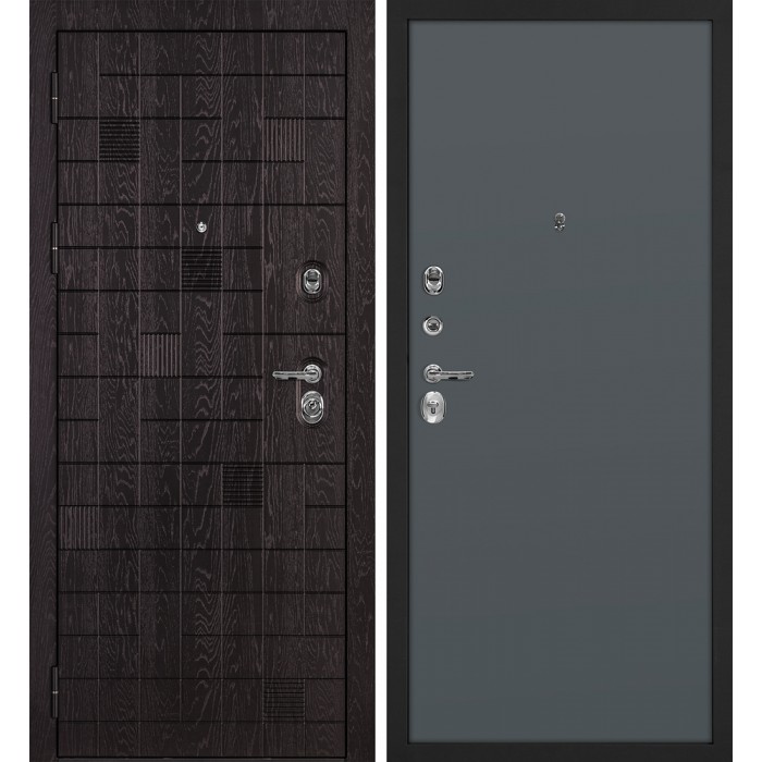 Дверь Скамбио Порте Нона-36/Гладкая Горький шоколад / Графит