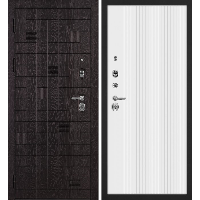 Дверь Скамбио Порте Нона-36/PR-197 Горький шоколад / Белый