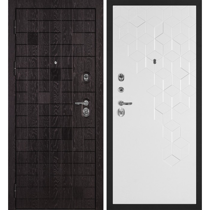 Дверь Скамбио Порте Нона-36/PR- 126 Горький шоколад / Белый