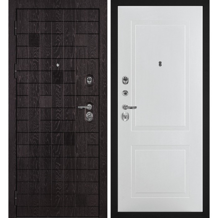 Дверь Скамбио Порте Нона-36/PR- 167 Горький шоколад / Белый