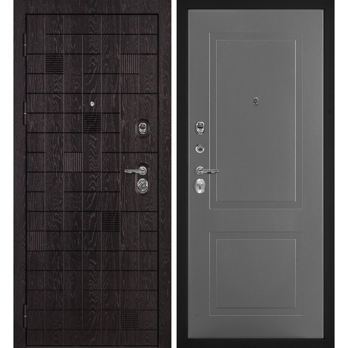 Дверь Скамбио Порте Нона-36/PR- 167 Горький шоколад / Серый