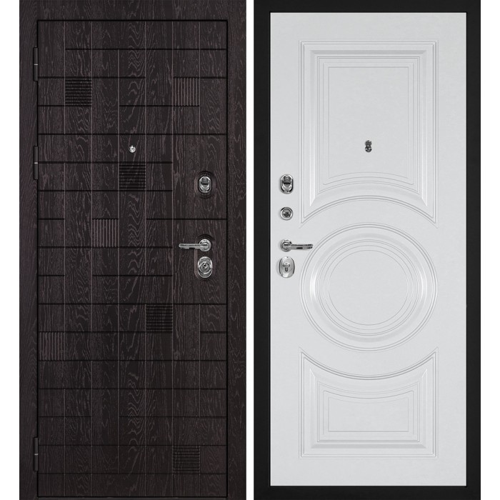 Дверь Скамбио Порте Нона-36/PR- 177 Горький шоколад / Белый