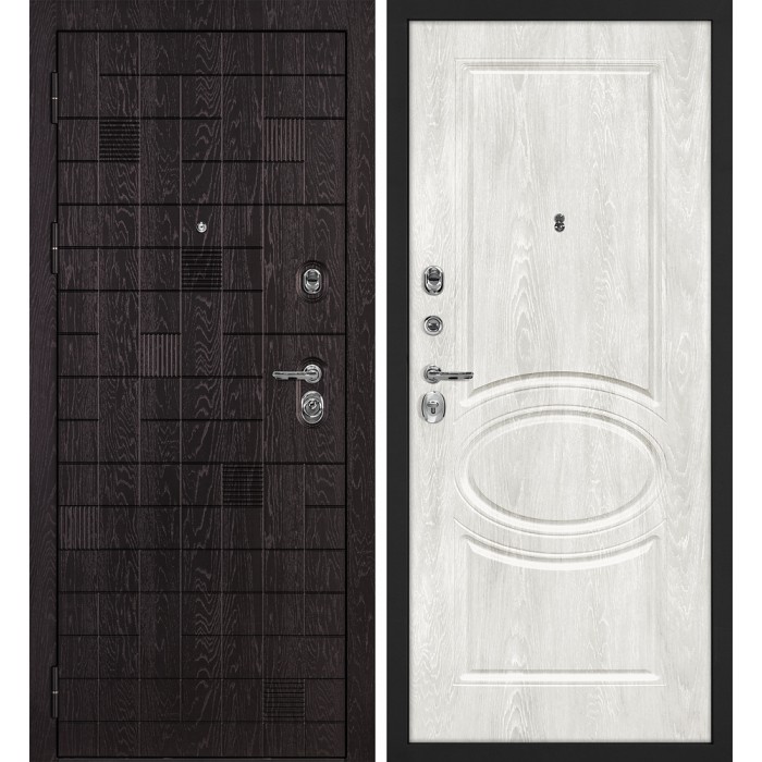 Дверь Скамбио Порте Нона-36/Сиена-1 Горький шоколад / Дуб жемчужный