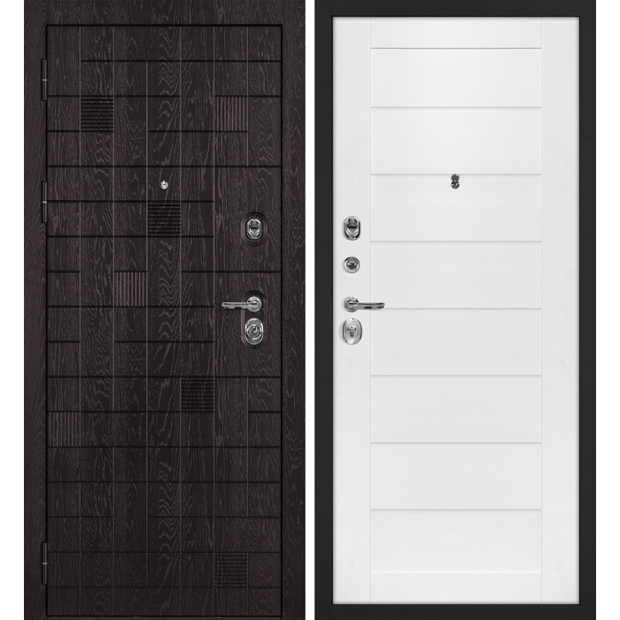 Дверь Скамбио Порте Нона-36/Техно-708 Горький шоколад / Белоснежный
