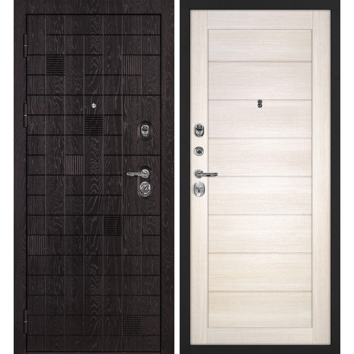 Дверь Скамбио Порте Нона-36/Техно-708 Горький шоколад / Сандал бежевый