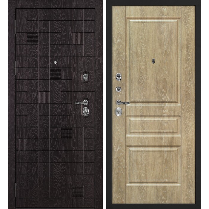 Дверь Скамбио Порте Нона-36/Версаль-2 Горький шоколад / Дуб песочный