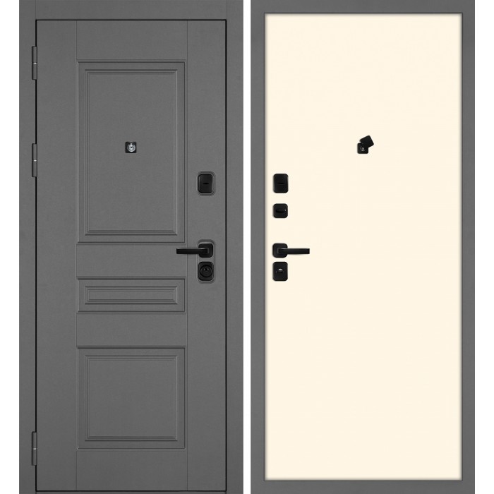 Дверь Скамбио Порте Октава-150/Гладкая Серый / Магнолия