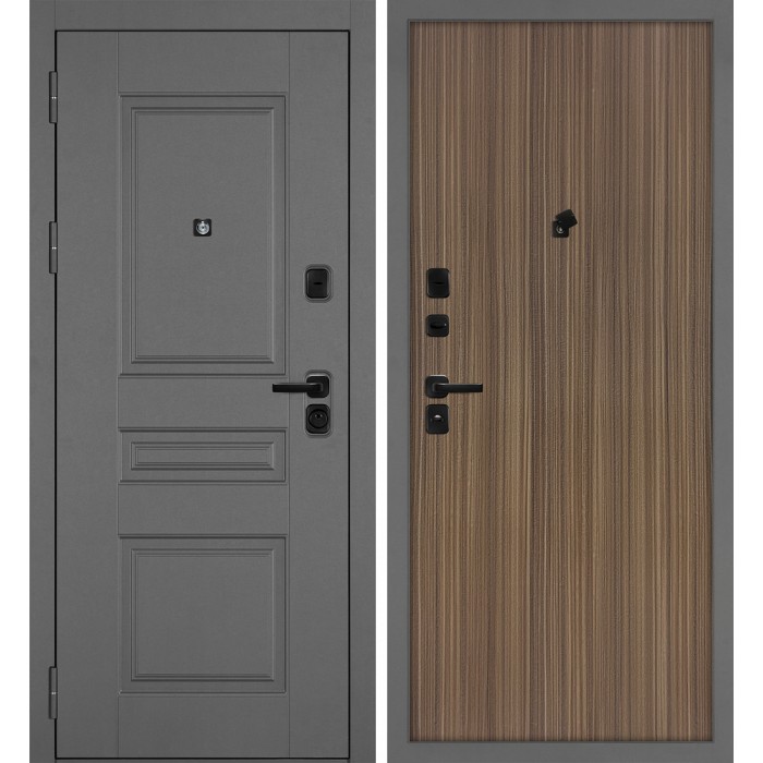 Дверь Скамбио Порте Октава-150/Гладкая Серый / Эвкалипт испанский